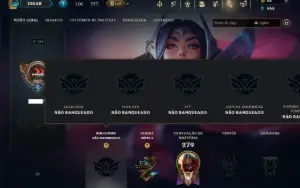 Unranked com 80 Champs e 19 Skins