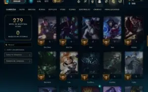 Unranked com 80 Champs e 19 Skins
