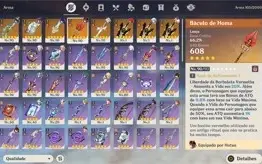 AR 58 - 10 Personagens 5⭐ + 8 armas 5⭐