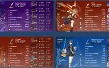 AR 58 - 10 Personagens 5⭐ + 8 armas 5⭐