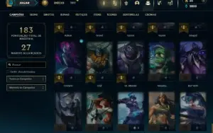 Ouro 4 com 85 Champs e 36 Skins