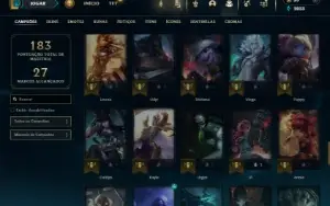 Ouro 4 com 85 Champs e 36 Skins