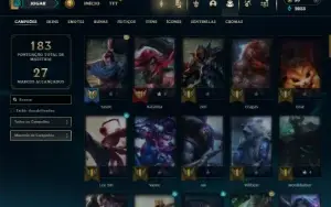 Ouro 4 com 85 Champs e 36 Skins