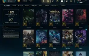 Ouro 4 com 85 Champs e 36 Skins
