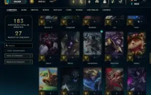 Ouro 4 com 85 Champs e 36 Skins