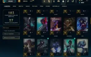 Ouro 4 com 85 Champs e 36 Skins