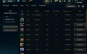Ouro 3 com 21 Champs e 1 Skin ( SEM EMAIL CONFIRMADO )