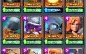 Clash Royale Arena Lendária-LVL11-170K GOLD-16 Lendárias