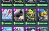 Clash Royale Arena Lendária-LVL11-170K GOLD-16 Lendárias