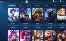 Conta Mobile Legends - 204 skins, Emblemas Full e Mítico 3.