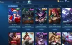 Conta Mobile Legends - 204 skins, Emblemas Full e Mítico 3.