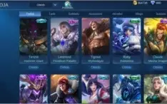 Conta Mobile Legends - 204 skins, Emblemas Full e Mítico 3.