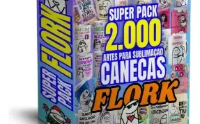 Pack Arts Para Sublimação Canecas- Flork
