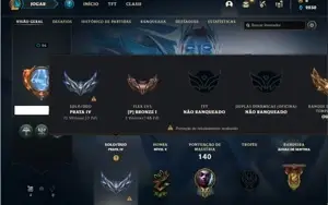 Conta Prata 4 com 64 Champs e 56 Skins + 2 Fragmentos