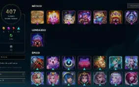 Conta de lol com 309 skins, 164 campeões, 35k EA, gold II