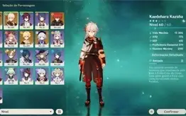 GANYU + HARPA + QIQI + DILUC + KAZUHA + HEIZOU C1