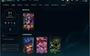 Conta League of Legends - Elo Prata IV - LVL 85
