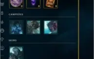 Conta League of Legends - Elo Prata IV - LVL 85
