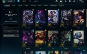 Conta platina 1 com 30 champs e 3 skins