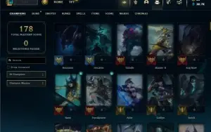 Unranked com 150 Champs e 225 Skins ( Criada em 2012 )