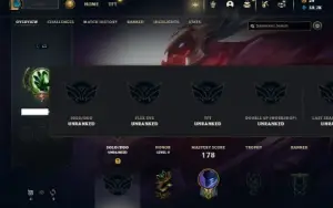 Unranked com 150 Champs e 225 Skins ( Criada em 2012 )