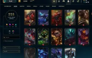 Unranked com 150 Champs e 225 Skins ( Criada em 2012 )