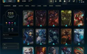 Unranked com 150 Champs e 225 Skins ( Criada em 2012 )