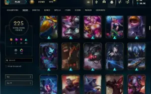 Unranked com 150 Champs e 225 Skins ( Criada em 2012 )