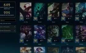 Conta Lol 🌟 303 Skins 🌟 Todos Campeoes