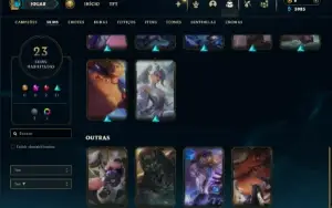 Diamante 1 com 65 Champs e 23 Skins + Ryze Triunfante
