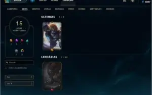 conta md10,com varias skins (season passada prata)