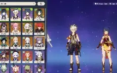 Conta Ar60 Raiden C3+Bis+Yelan C1+Bis+Nahida C1+Leia A Descr