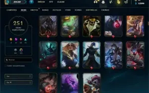 Conta Platina 2 com TODOS os champ e 251 Skins + 7 Prestigio