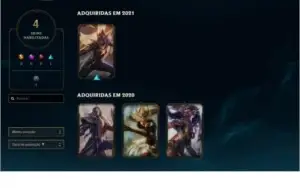 Conta League of Legends PLATINA 1 (MMR alto)