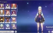 Conta com Ayaka, Hutao, Zhongli, Qiqi e Túmulo AR 53