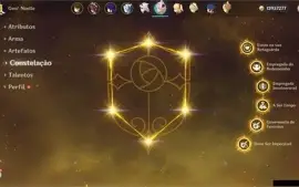 Conta AR 54, Eula, Shogun, Itto, Zhong, Diluc e Keqing