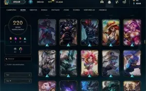 CONTA DE LOL 220 SKINS - LVL 420+ TODOS OS CAMPEÕES