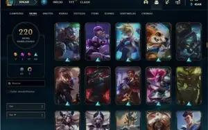CONTA DE LOL 220 SKINS - LVL 420+ TODOS OS CAMPEÕES