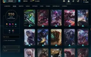 CONTA DE LOL 220 SKINS - LVL 420+ TODOS OS CAMPEÕES