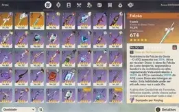 AR 56 RAIDEN SHOGUN,YELAN,HUTAO,ALBEDO C1 + ARMAS T5