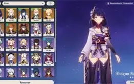 AR 56 RAIDEN SHOGUN,YELAN,HUTAO,ALBEDO C1 + ARMAS T5