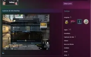 Steam com medalhas CSGO + Jogos