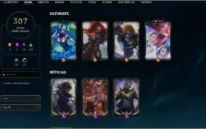 Conta League of Legends, Todos os champs, 307 skins Ex d4