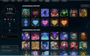 Conta League of Legends, Todos os champs, 307 skins Ex d4