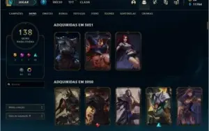 CONTA LEAGUE OF LEGENDS DE 2013 PARA VENDER RÁPIDO