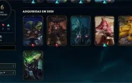 CONTA LOL PRATA 3, 55 SKINS