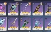 Genshin Impact - AR39 (Venti+Klee+Childe+Mona+ Diona C2...)
