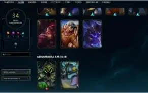 CONTA LEAGUE OF LEGENDS PLAT 4