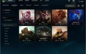 conta lol diamante quase full champ 100 skins