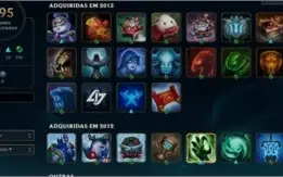 +200 Skins desde 2010 ( Rammus Rei / Kayle Juíza)